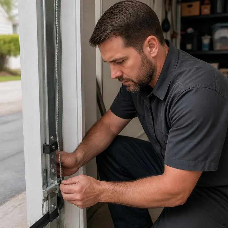 Off Track Door Repair in Groveland